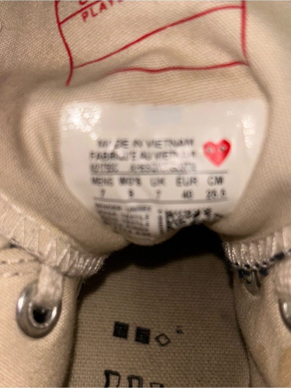 Converse Black High-Top Sneakers with Red Heart and Red Sole - Picture 8 of 8